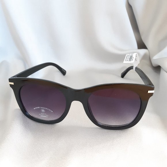 NWT Aldo | oversized sunglasses in black-gold frame - Picture 2 of 6